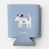 ジャック・ラッセル・テリアパーソナライズされたー犬 缶クーラー (裏面)