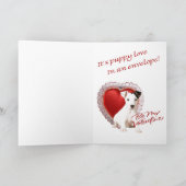 ジャック・ラッセル・テリアーが私のバレンタイン シーズンカード (内部)