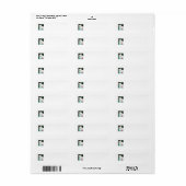 ジャック・ラッセル・テリアーにサリー ラベル (フルシート)