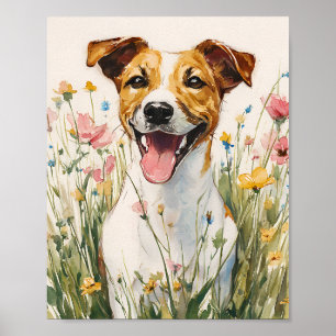 ジャック・ラッセル・テリアーのポスター – Cute Dog Wall Art for ポスター