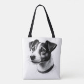 ジャック・ラッセル・テリアースケッチ トートバッグ (裏面)