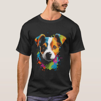 ジャック・ラッセル・テリアー子犬 Tシャツ