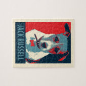 ジャック・ラッセル・テリアー政治的希望のパロディ ジグソーパズル (横)