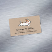 ジャック・ラッセル・テリアー漫画の犬 マグネット名刺 (インサイチュ)