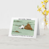 ジャック・ラッセル・テリアー カード (黄色い花)