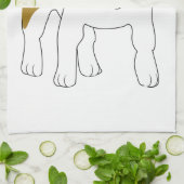 ジャック・ラッセル・テリアー キッチンタオル (折り畳み)