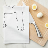 ジャック・ラッセル・テリアー キッチンタオル (四つ折り)