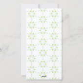 ジャック・ラッセル・テリアー・サンタ・ドッグinグリーンホリデーCa シーズンカード (裏面)