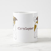 ジャック・ラッセル・テリアー ジャンボコーヒーマグカップ (正面)