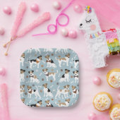 ジャック・ラッセル・テリアー・ポーズ ペーパープレート (パーティー)