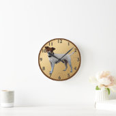 ジャック・ラッセル・テリアー ラウンド壁時計 (ホーム)