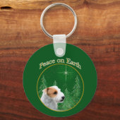 ジャック・ラッセル・テリアー(壊れた)ピースキーチェーン キーホルダー (裏面)