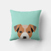 ジャック・ラッセル・テリアー – 犬のオーナー用ピロー、 クッション (裏面)