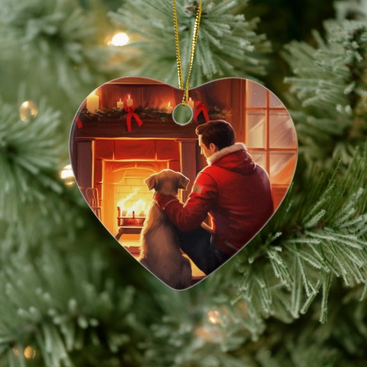 ジャック・ラッセル・テリア消防士、子犬、ペット犬愛好家 セラミックオーナメント (ツリー)