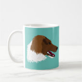 ジャック・ラッセル・テリア犬かわいい コーヒーマグカップ (左)