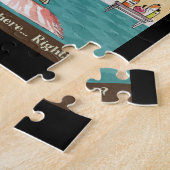 ジャック・ラッセル・テリア犬バブルバス ジグソーパズル (側面)