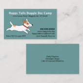 ジャック・ラッセル・テリア – かわいい犬の漫画 – Pet Care 名刺 (正面/裏面)