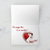 ジャック・ラッセル・テリア・イ・フ・ユ・バレンタイン シーズンカード (内部)