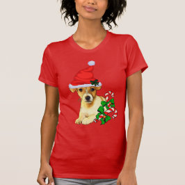 ジャック・ラッセル・テリア クリスマス 楽しい Tシャツ