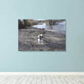 ジャック・ラッセル・テリア・ドッグ・カポ・フォン・オッペンハイム キャンバスプリント (インサイチュ (ウッドフロア))