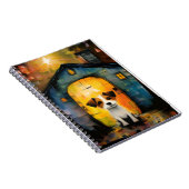 ジャック・ラッセル・テリア・パピーの居心地の良い家 ノートブック (右側)