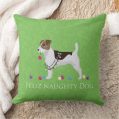 ジャック・ラッセル・テリア・フェリス・ドいけなッグ・クリスマス クッション (ブランケット)