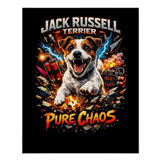 ジャック・ラッセル・テリア ポスター (正面)