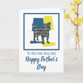 ジャック・ラッセル・テリア 犬 トリカラー 父の日 カード (黄色い花)