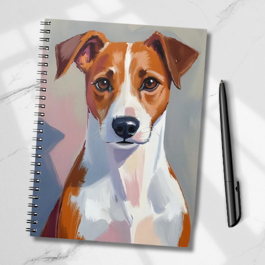 ジャック・ラッセル・テリア 絵画 犬 ペット ノートブック