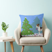 ジャック・ラッセル・テ飾リアーのクリスマスツリー クッション (椅子)