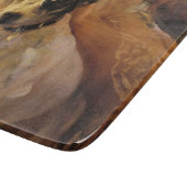 ジャック・ラッセル・ドッグのポートレート カッティングボード (角)