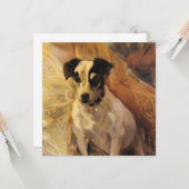 ジャック・ラッセル・ドッグのポートレート カード (正面/裏面インサイチュ)