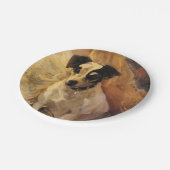 ジャック・ラッセル・ドッグのポートレート ペーパープレート (アングル)