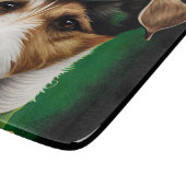 ジャック・ラッセル・ドッグ・イン・セント・パトリックのデイドレス カッティングボード (角)
