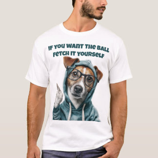 ジャック・ラッセル・ドッグTシャツ面白いデザイン Tシャツ
