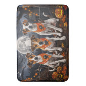 ジャック・ラッセル・ハロウィンおばけ バスマット (正面縦)