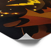 ジャック・ラッセル・ハロウィン不気味 ポスター (角)