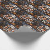 ジャック・ラッセル・ハロウィン不気味 ラッピングペーパー (角)