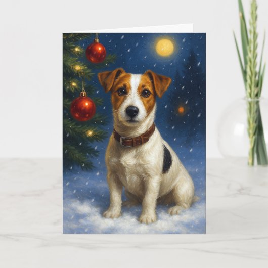 ジャック・ラッセル・ホリデー カード (正面)
