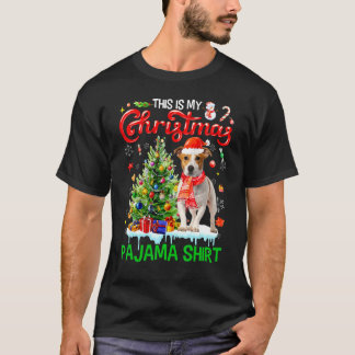 ジャック・ラッセル マフラー サンタ クリスマスパジャマ Tシャツ