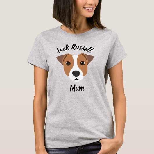 ジャック・ラッセル・ママ Tシャツ (正面)