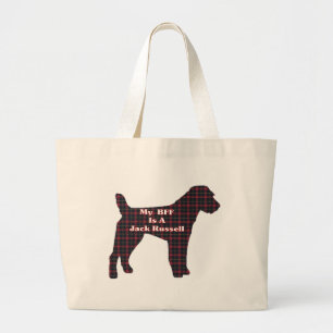 ジャック・ラッセルBFFギフト ラージトートバッグ