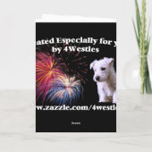 ジャック・ラッセ楽しむル – 自由の恵み カード (裏面)