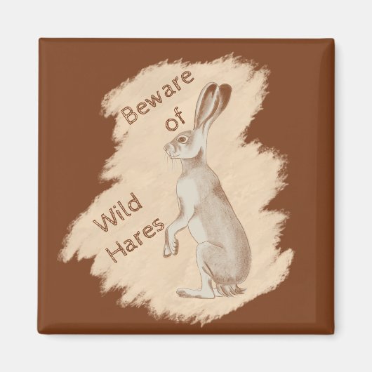 ジャック・ラビットと友人 マグネット (正面)