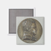 ジャック・ラフィテのポートレートとメダリオン マグネット (正面/裏面)