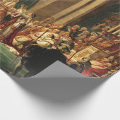 ジャック・ルイ・ダビデによるナポレオンの戴冠式 ラッピングペーパー (角)