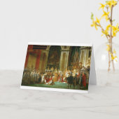 ジャック·ルイ·ダビデ·ナポレオンの戴冠式 カード (黄色い花)