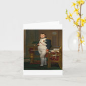 ジャック・ルイ・ダビデ – ナポレオン皇帝 カード (黄色い花)