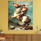 ジャック・ルイ・ダヴィッドによるアルプスの交差点 キャンバスプリント (インサイチュ (リビング))