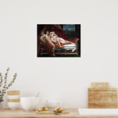 ジャック・ルイ・デイヴィッド・キューピッドとサイチェ ポスター (キッチン)